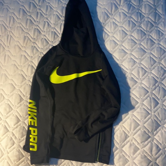 Hood Sweatshirt With Thumb Hole 